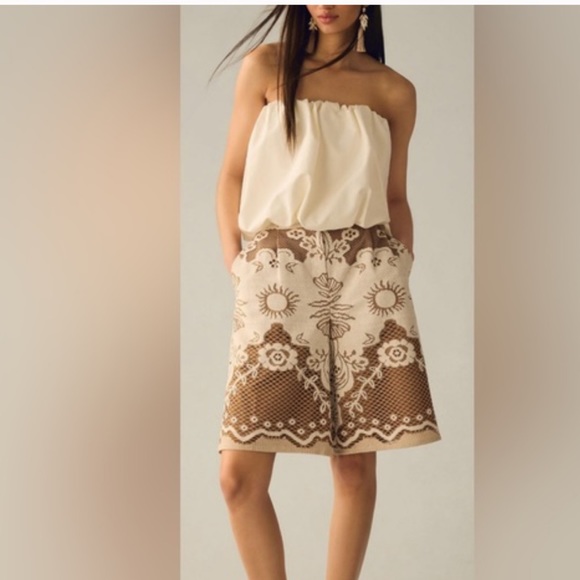 Beatrice Valenzuela Pants - Beatrice .b Lace Bermuda Shorts Size 2 NWT